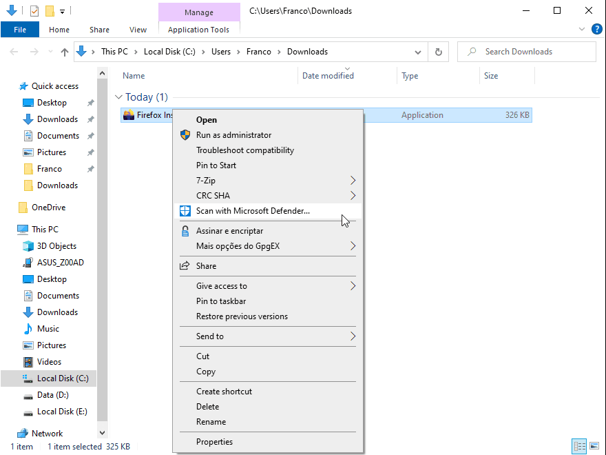 Configurações de confiança de arquivos e pastas - Visual Studio (Windows)