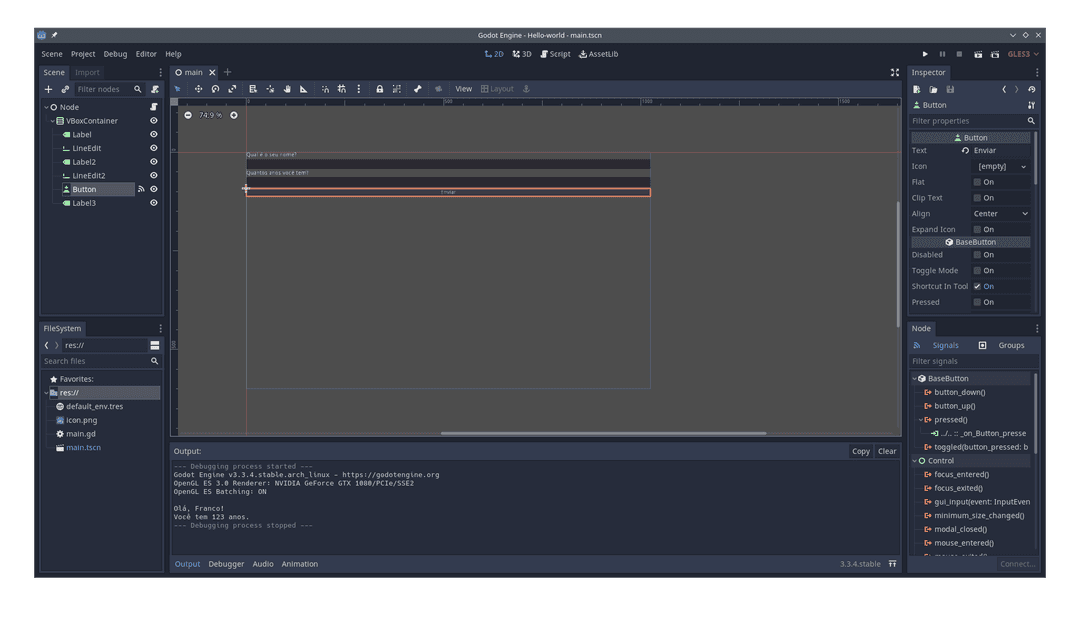 Development Environments: Godot GDScript Programming Setup · Franco Garcia